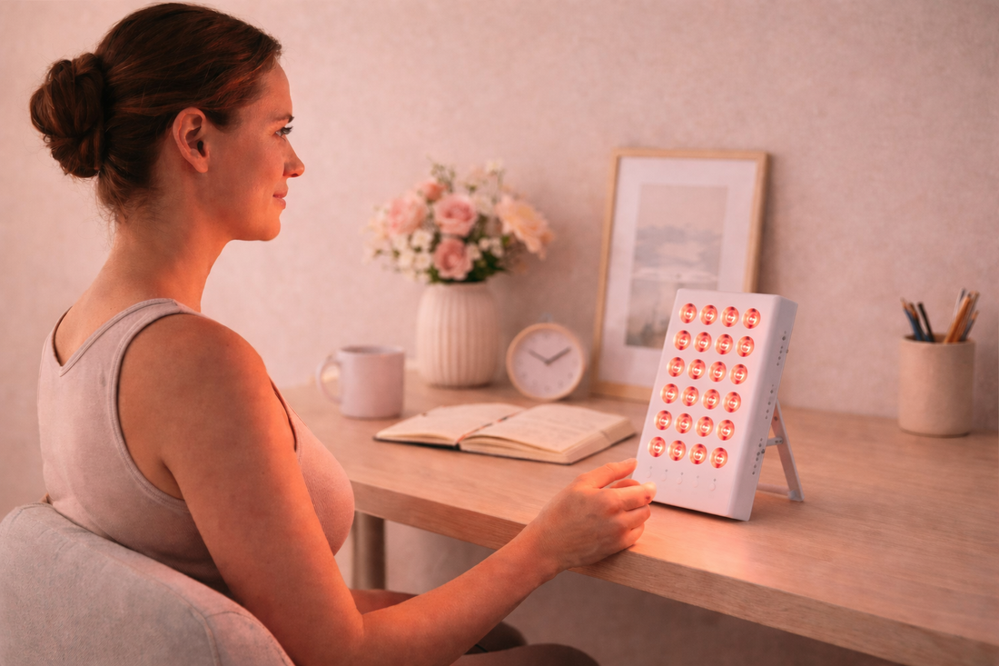 Hoe lang en op welke afstand gebruik je rood licht?