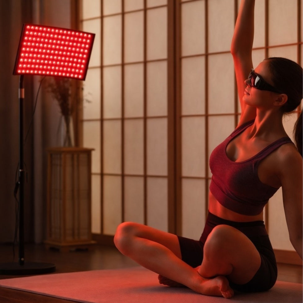 ArcRise floor stand red light therapy lamp, roodlichtpaneel voor thuis 660nm rood + 850nm near-infrared (NIR)